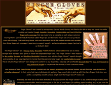 Tablet Screenshot of fingergloves.com